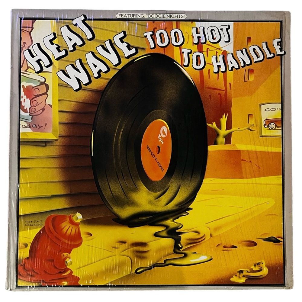 Vintage Vinyl LP Record - Heat Wave -  Too Hot To Handle